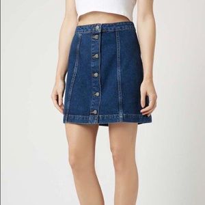 TOPSHOP Denim Skirt 12